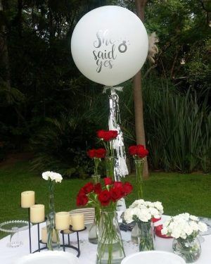 Globo Gigante Blanco con Plata
