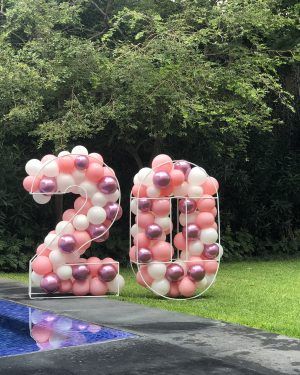 Dos Bases 3D con Globos