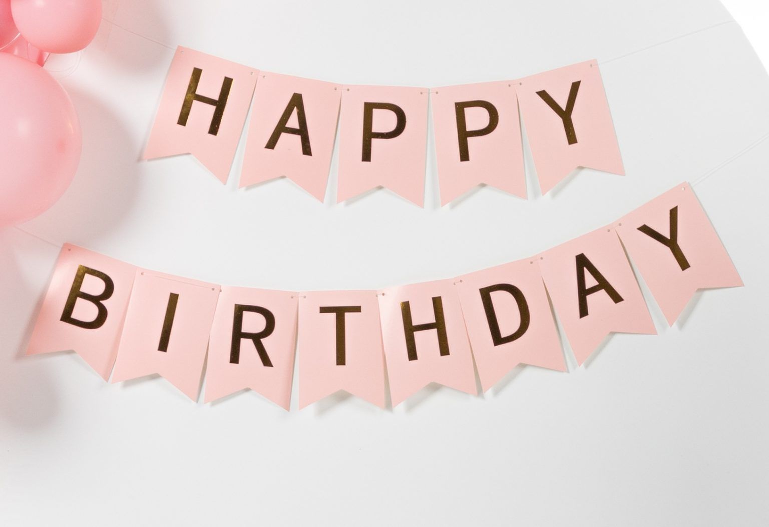 IMISI Happy Birthday Banner – Rosa, 115x180 Cm, Mit Aufhängeband, Für Geburtstagspartys