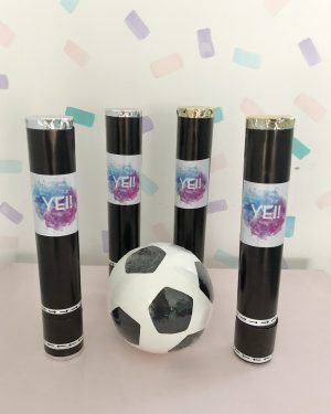 Paquete Fútbol Gender Reveal (Inlcuye 4 Bazooka)