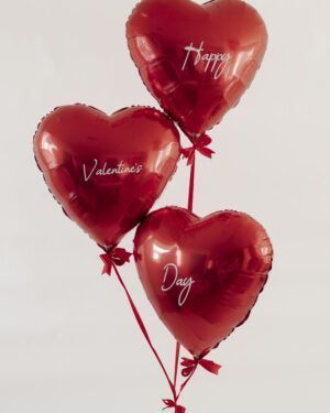3 CORAZONES GIGANTES ROJOS