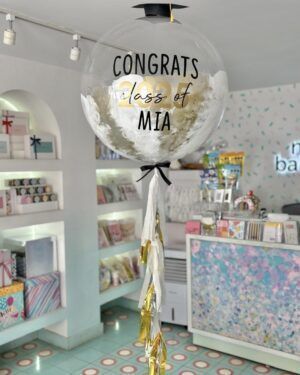 Globo Burbuja con Birrete Grad