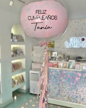 Burbuja con Pintura Rosa