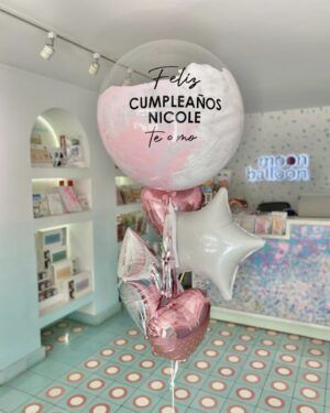 Globo Cumpleaños Mujer Rosa